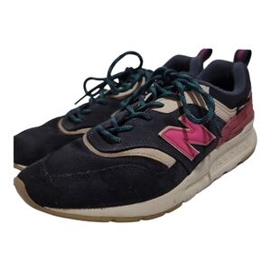 New Balance 997H Cordura Sneakers in Navy/Pink Women's 11 1990's Inspired